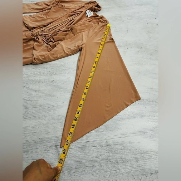 MISA Los Angeles Teget Draped Dress in Nude Size Small NWOT - Picture 12 of 16